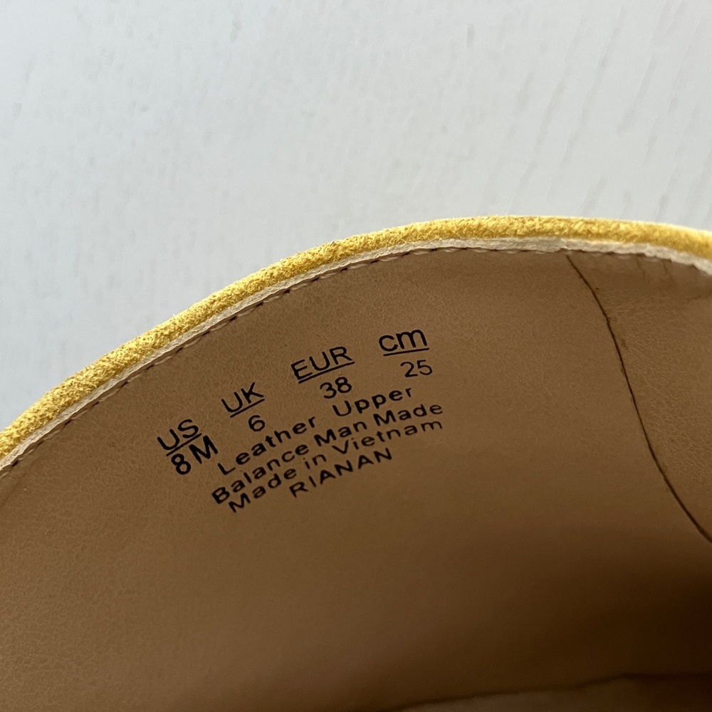 Franco Sarto Rianan Yellow Suede Mules (Size 8) NWT - Picture 10 of 16